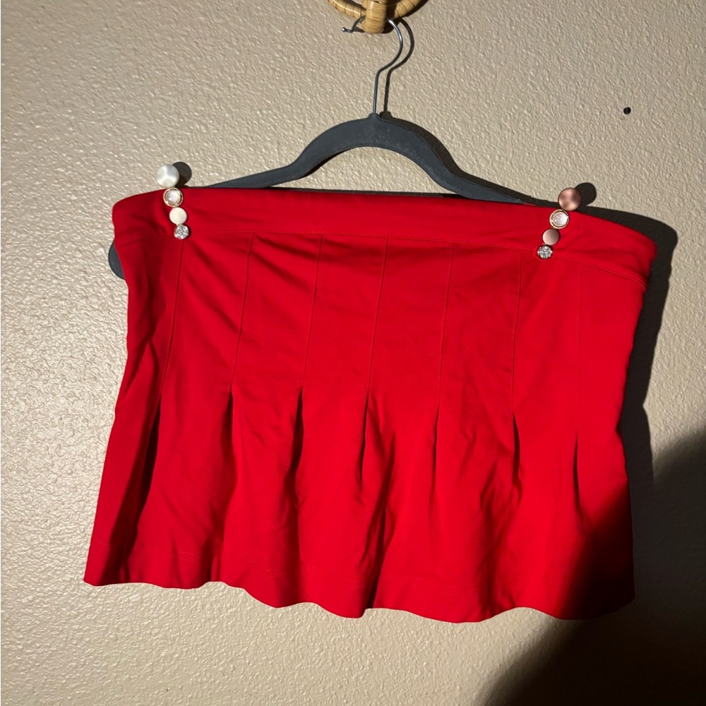 NWT Maeve Fontana Flared Tube Top - Red